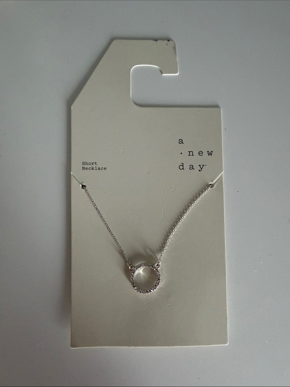 A New Day Silver Open Circle Pendant Necklace